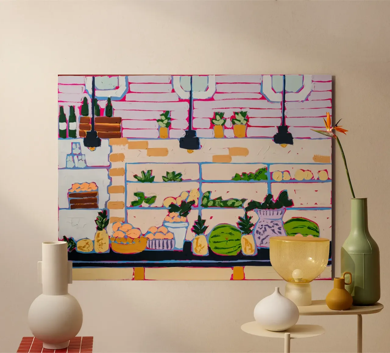 Lieu de déjeuner avec vue alu dibond de James shop