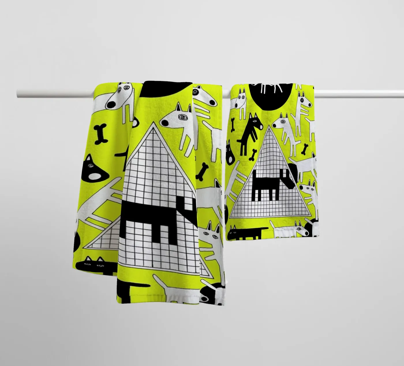 dogs asciugamano da bagno da Studio Teer