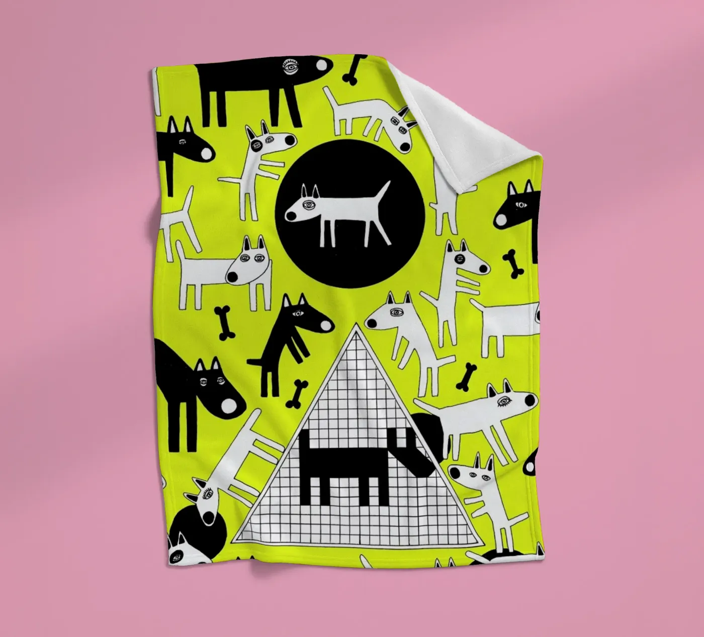 dogs Fleecedecke von Studio Teer