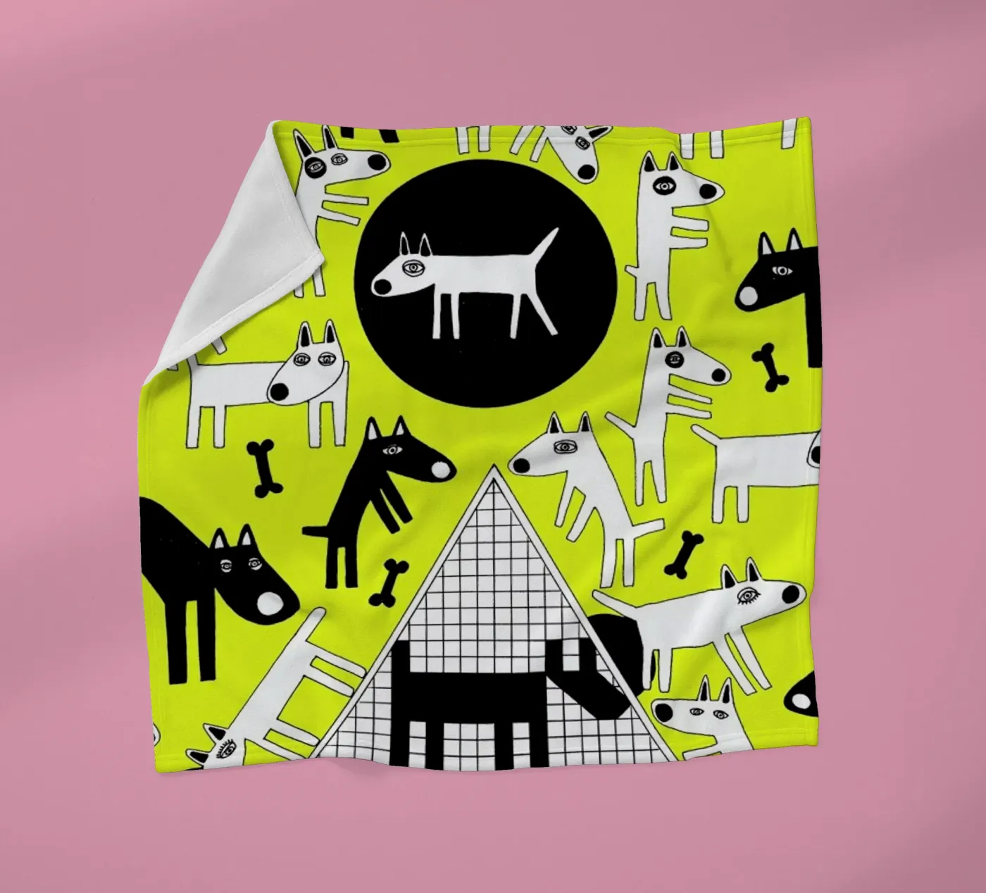 dogs Fleecedecke von Studio Teer
