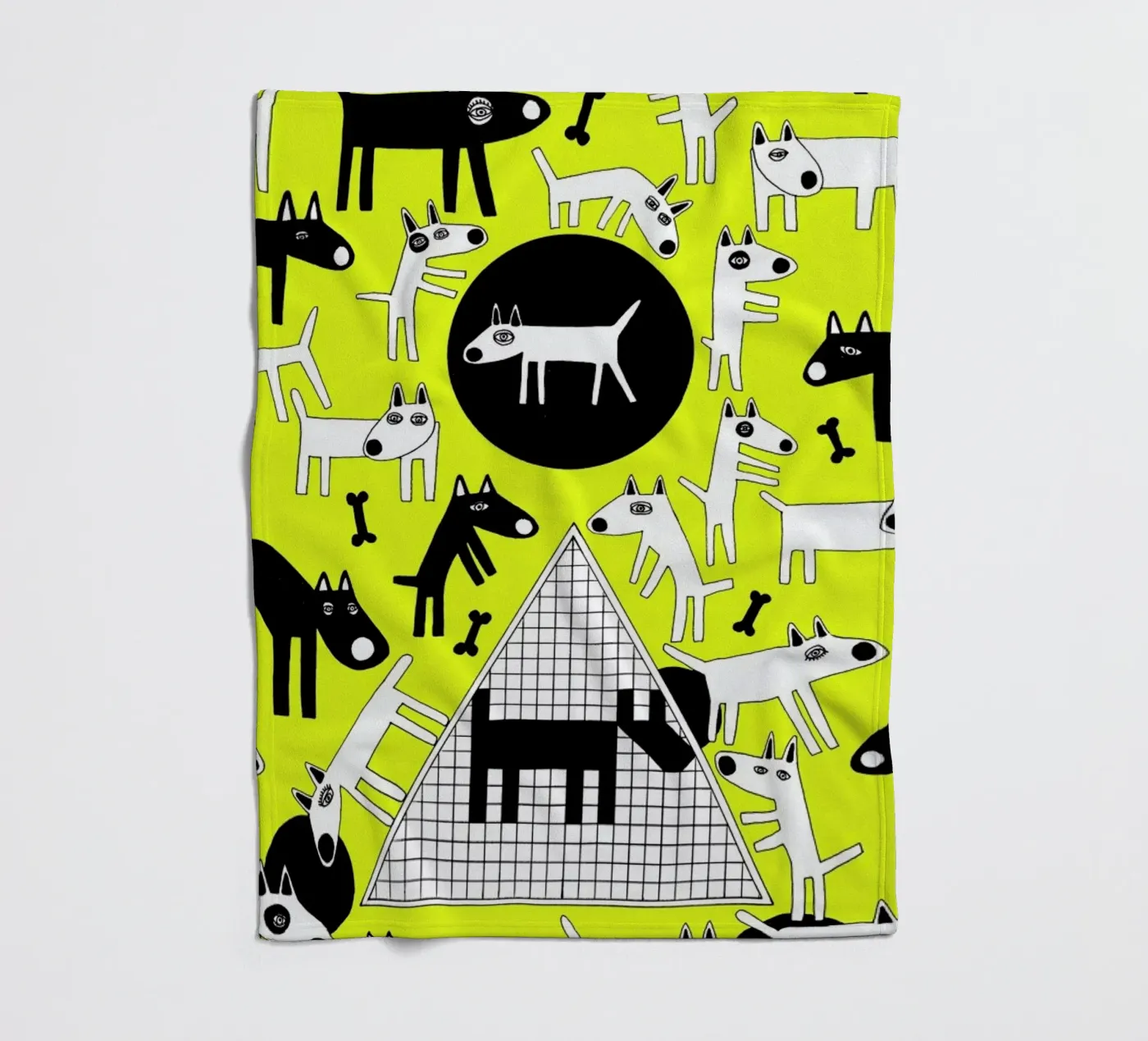 dogs Fleecedecke von Studio Teer