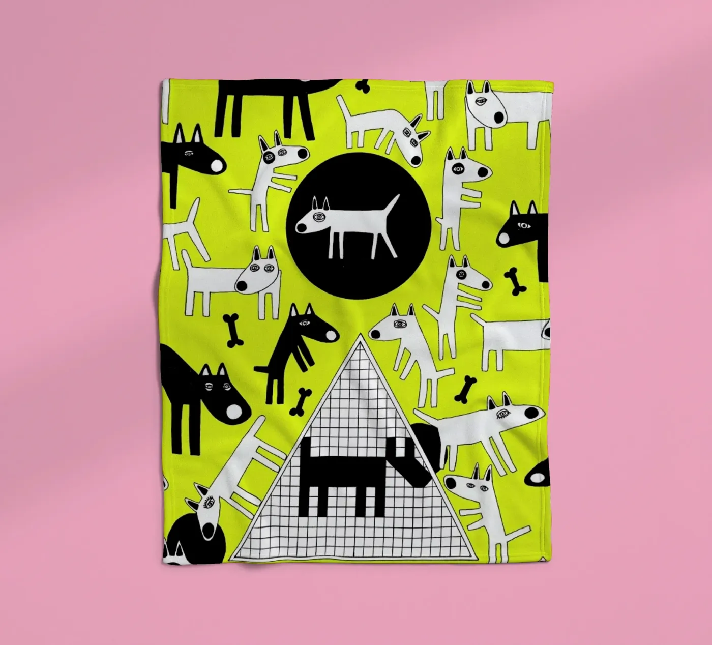 dogs Fleecedecke von Studio Teer