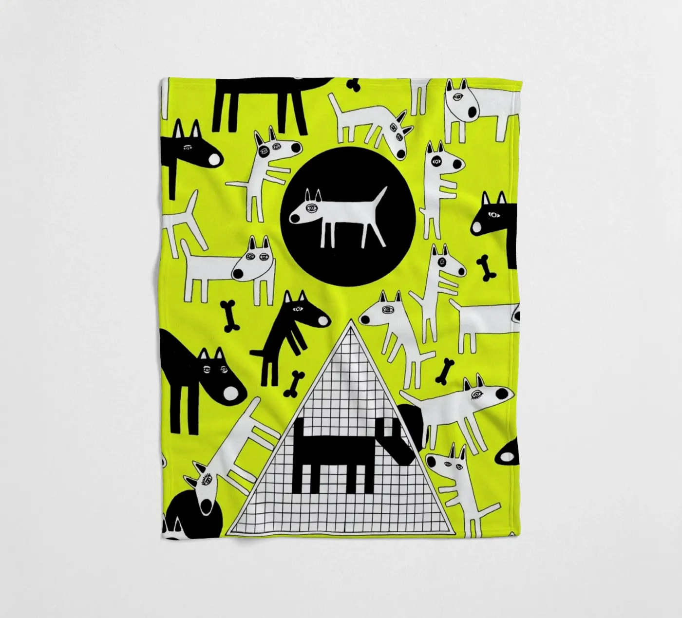 dogs Fleecedecke von Studio Teer