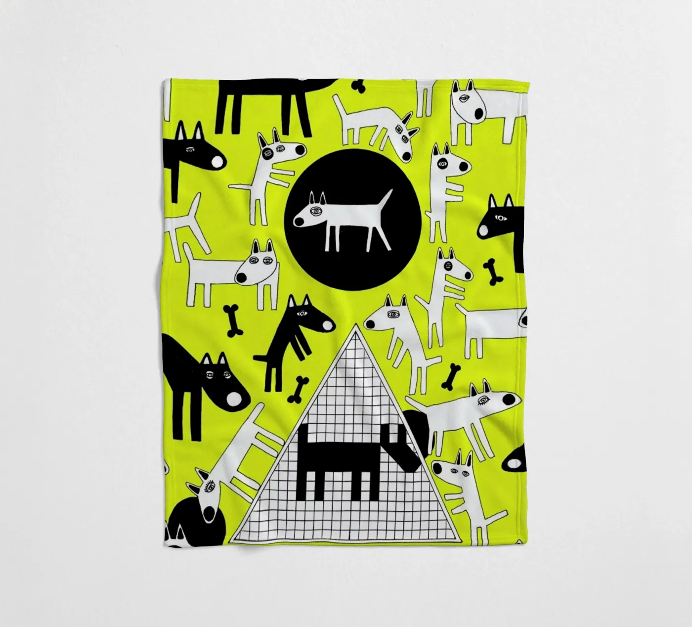 dogs Fleecedecke von Studio Teer