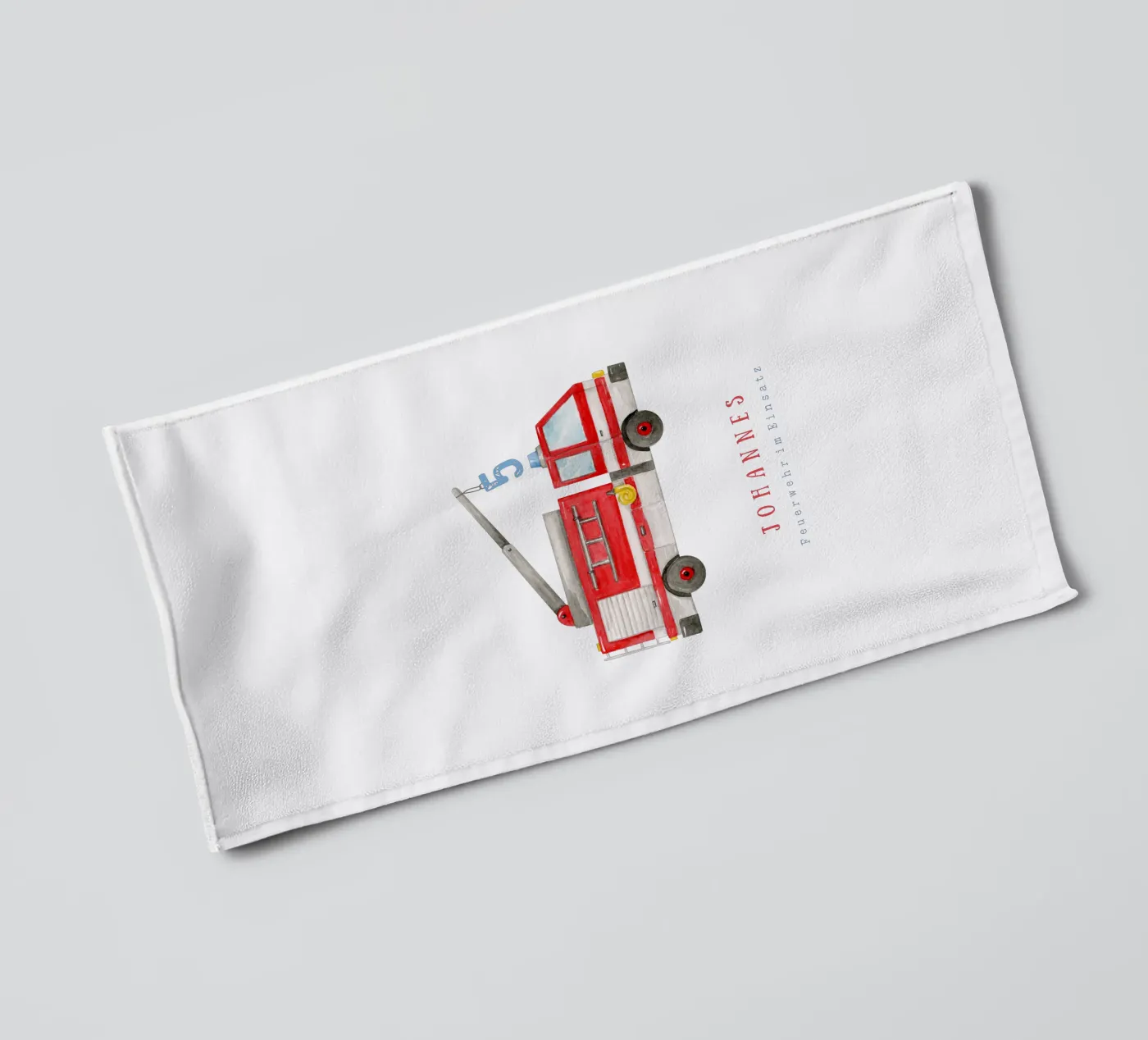 Fire brigade towel by Kartenliebe