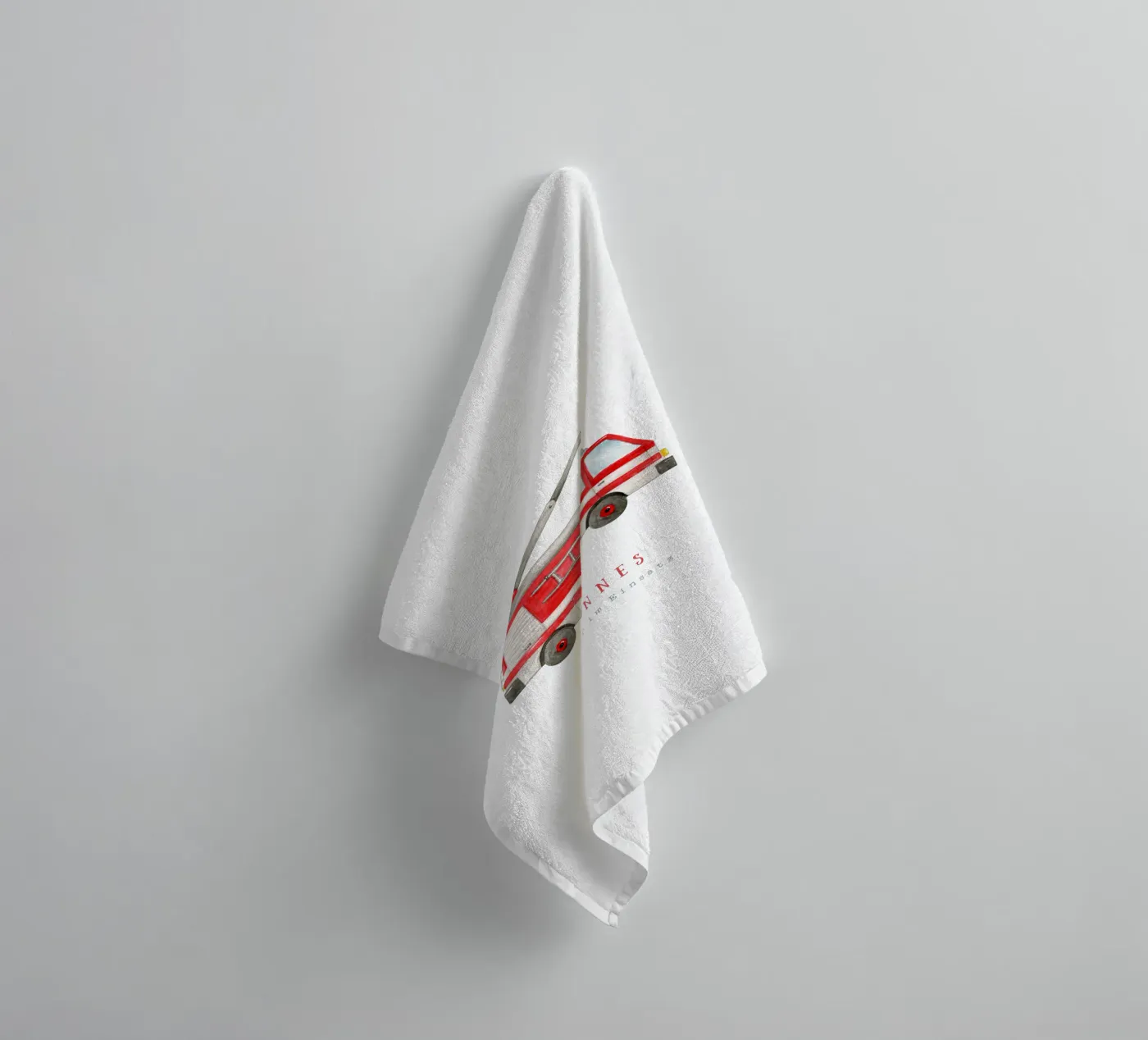 Fire brigade towel by Kartenliebe
