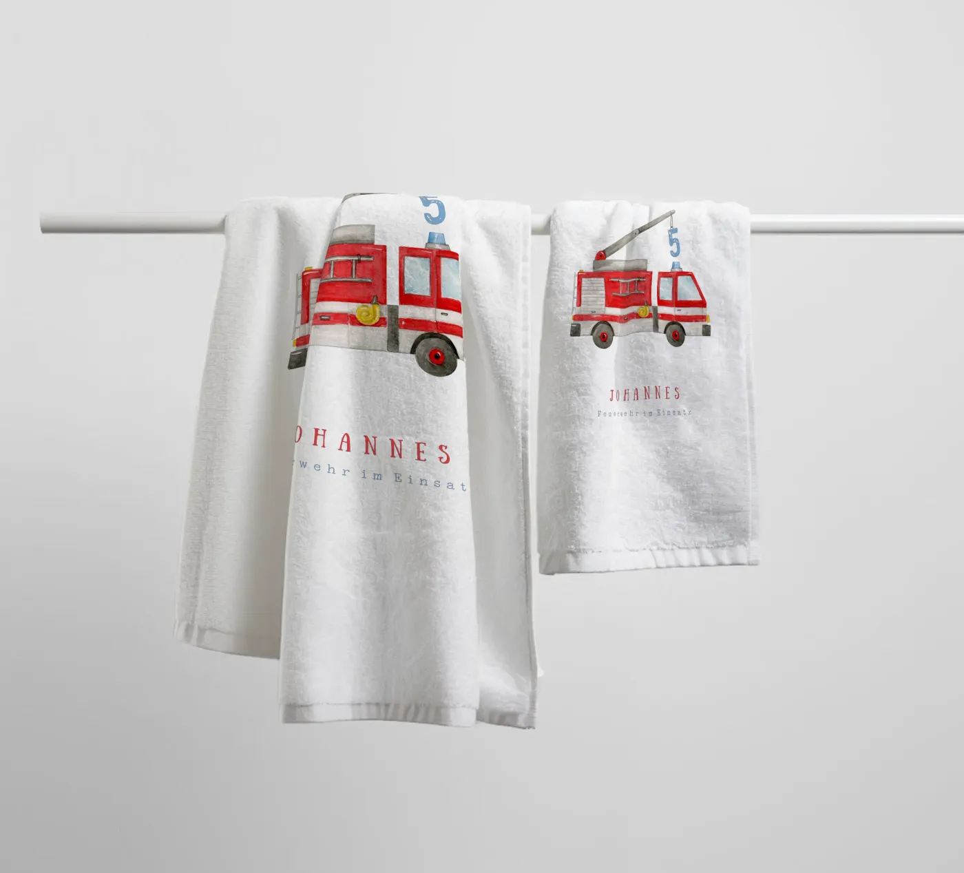 Fire brigade towel by Kartenliebe