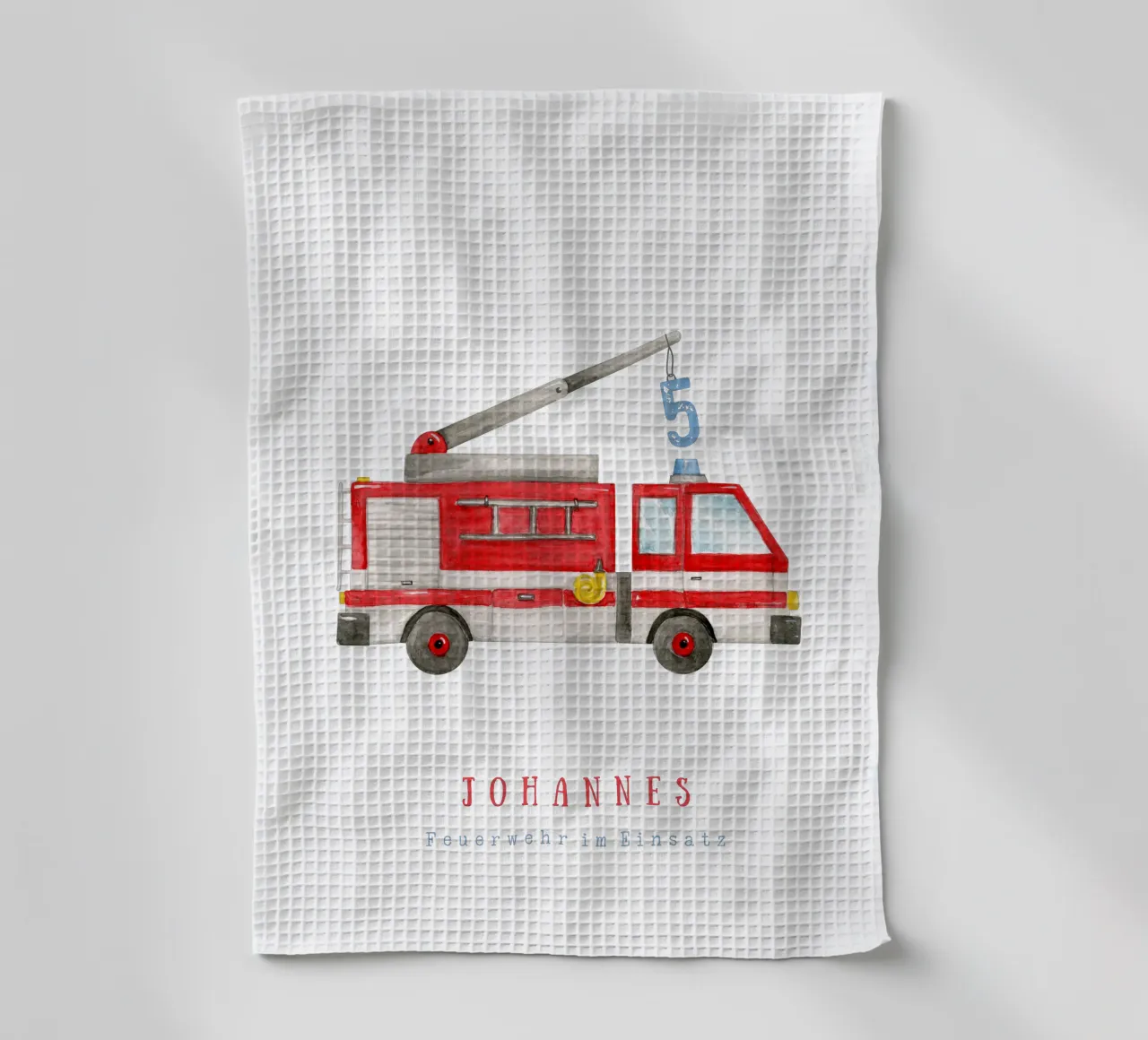 Feuerwehr Geschirrtuch von Kartenliebe