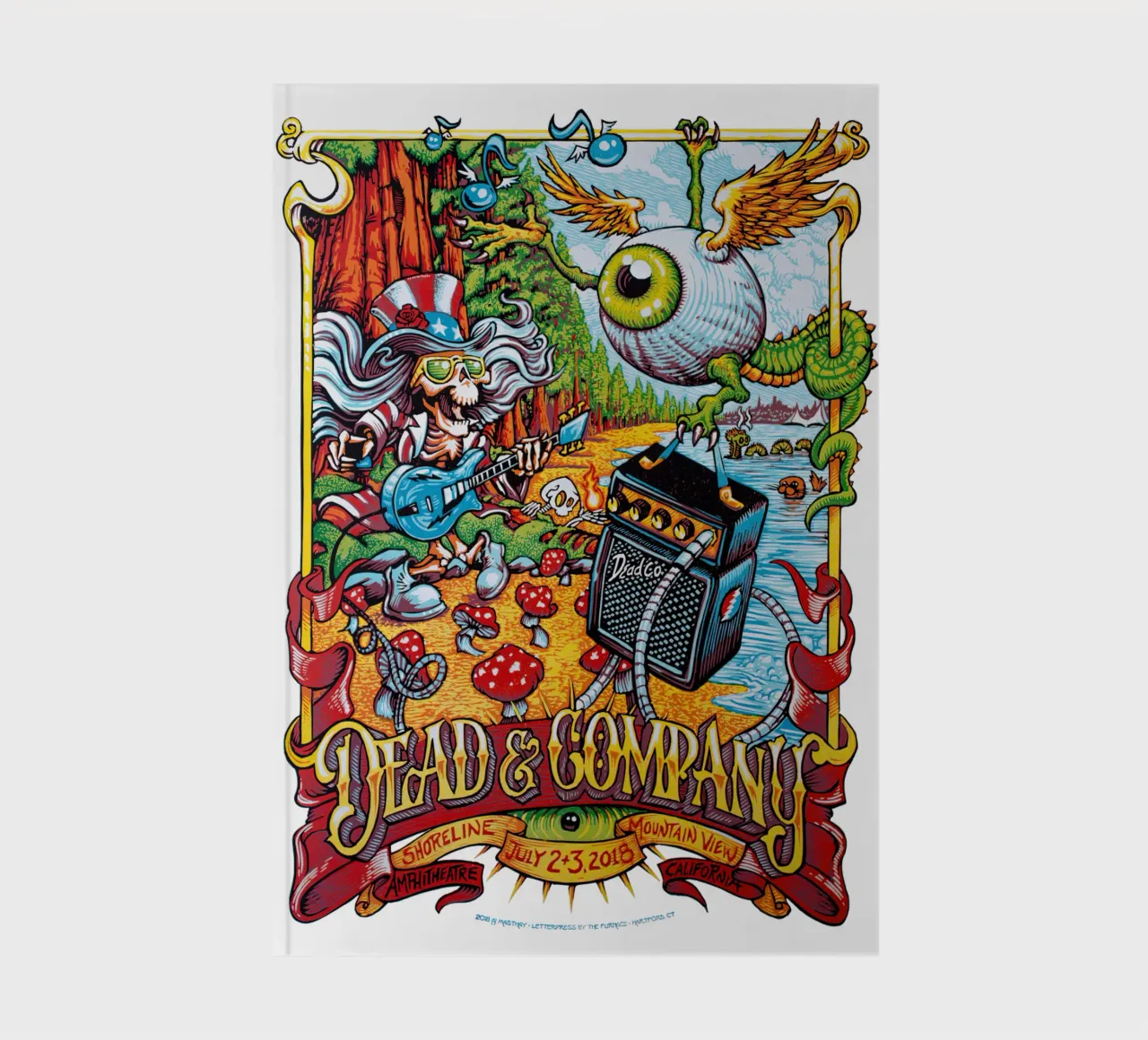 dead and company shoreline 2018 notebook by martina