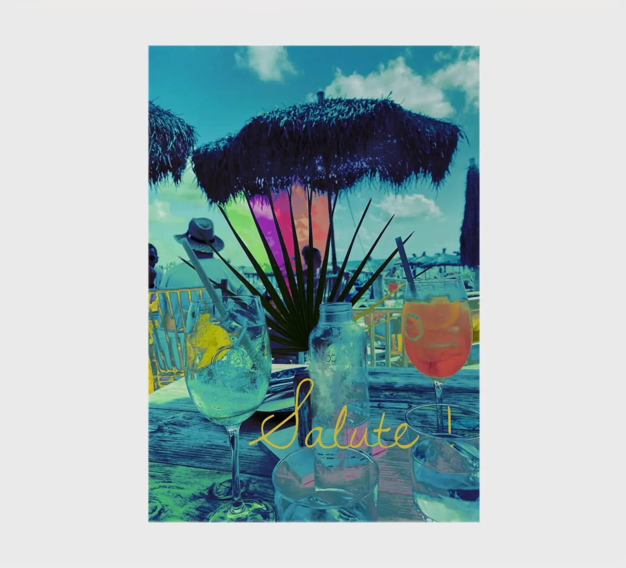 Aperitif am Strand Salute notebook by Nica Colorie