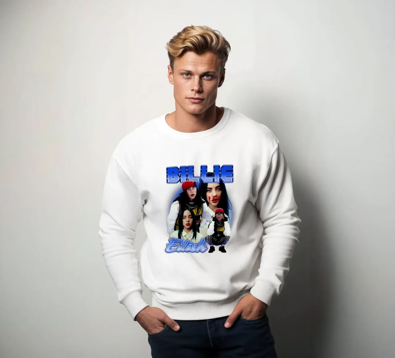 Vintage Bootleg V3 Billie Eilish felpa da https://www.juniqe.com/uk/shop/Henndraws