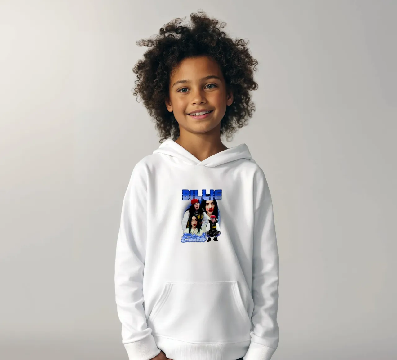 Vintage Bootleg V3 Billie Eilish kids hoodie by https://www.juniqe.com/uk/shop/Henndraws