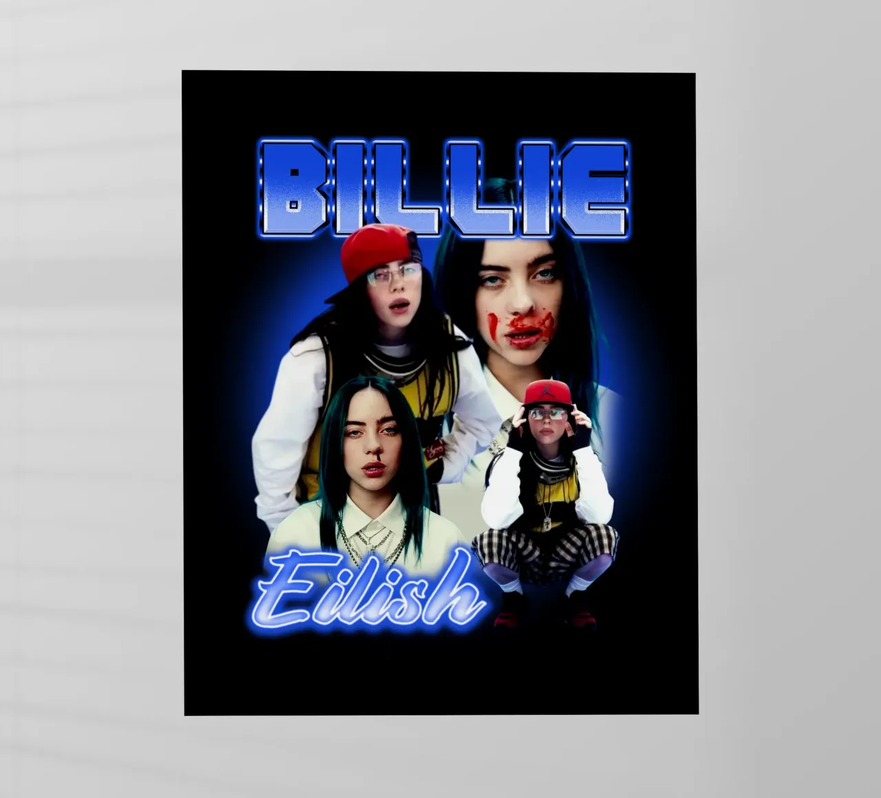 Vintage Bootleg V3 Billie Eilish pellicola backlit da https://www.juniqe.com/uk/shop/Henndraws
