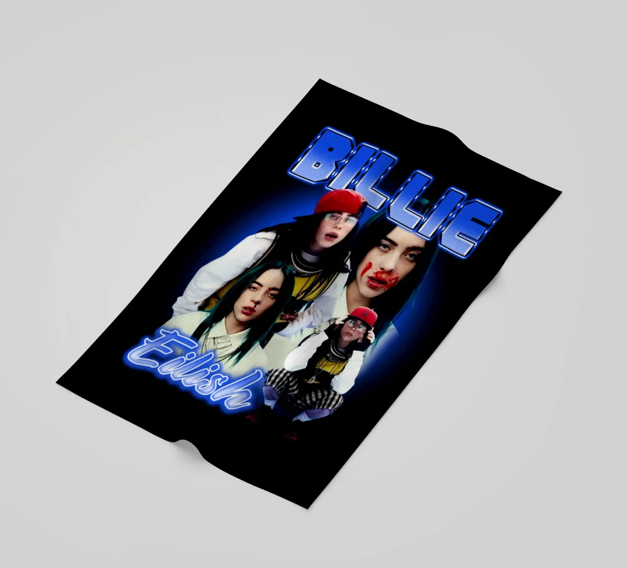 Vintage Bootleg V3 Billie Eilish telo mare da https://www.juniqe.com/uk/shop/Henndraws
