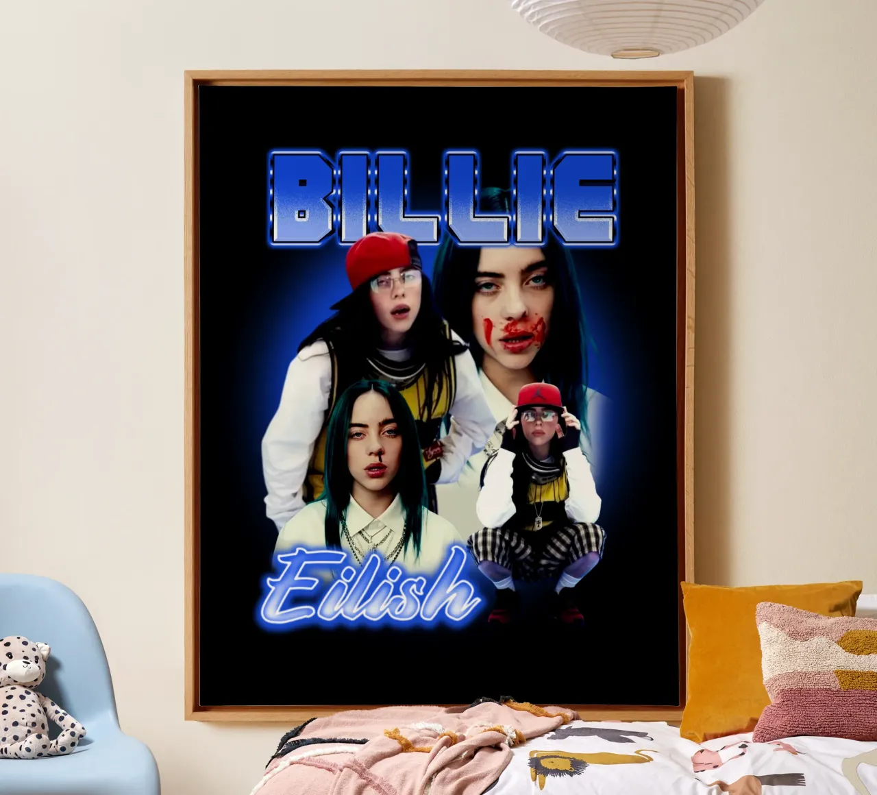 Vintage Bootleg V3 Billie Eilish canvas van https://www.juniqe.com/uk/shop/Henndraws