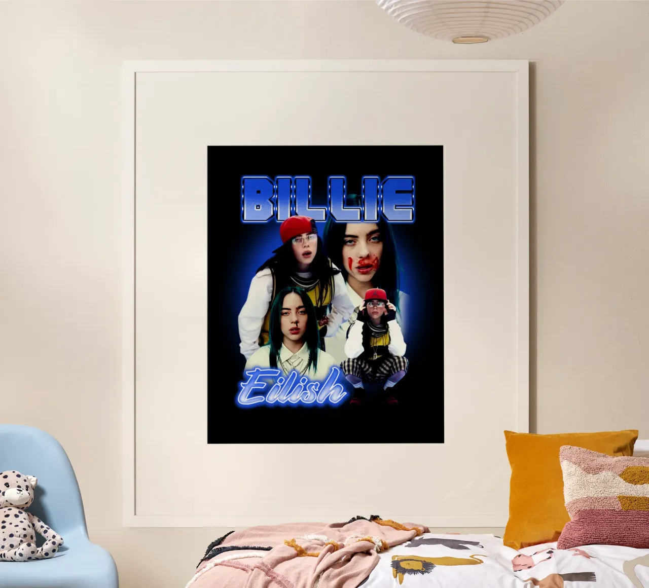 Vintage Bootleg V3 Billie Eilish carta hahnemühle da https://www.juniqe.com/uk/shop/Henndraws