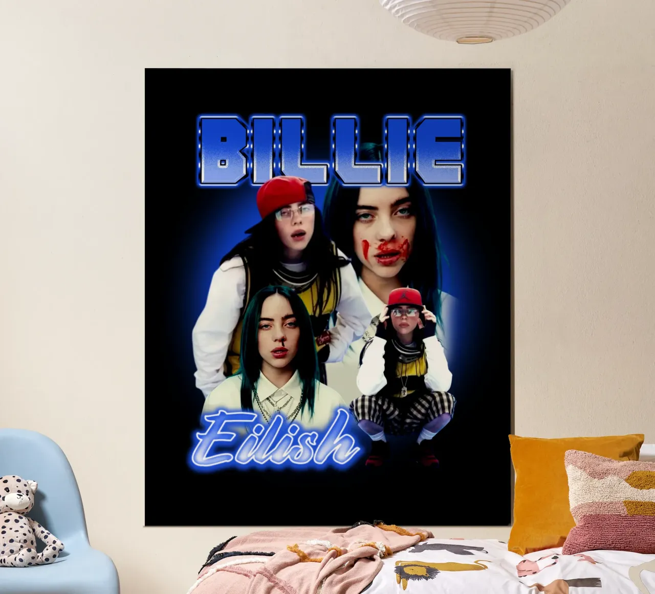 Vintage Bootleg V3 Billie Eilish carta hahnemühle da https://www.juniqe.com/uk/shop/Henndraws
