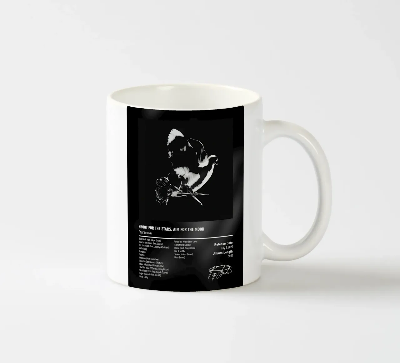 Shoot for the Stars, Aim for the Moon (2020) Pop Smoke tazza in ceramica da DGUnder