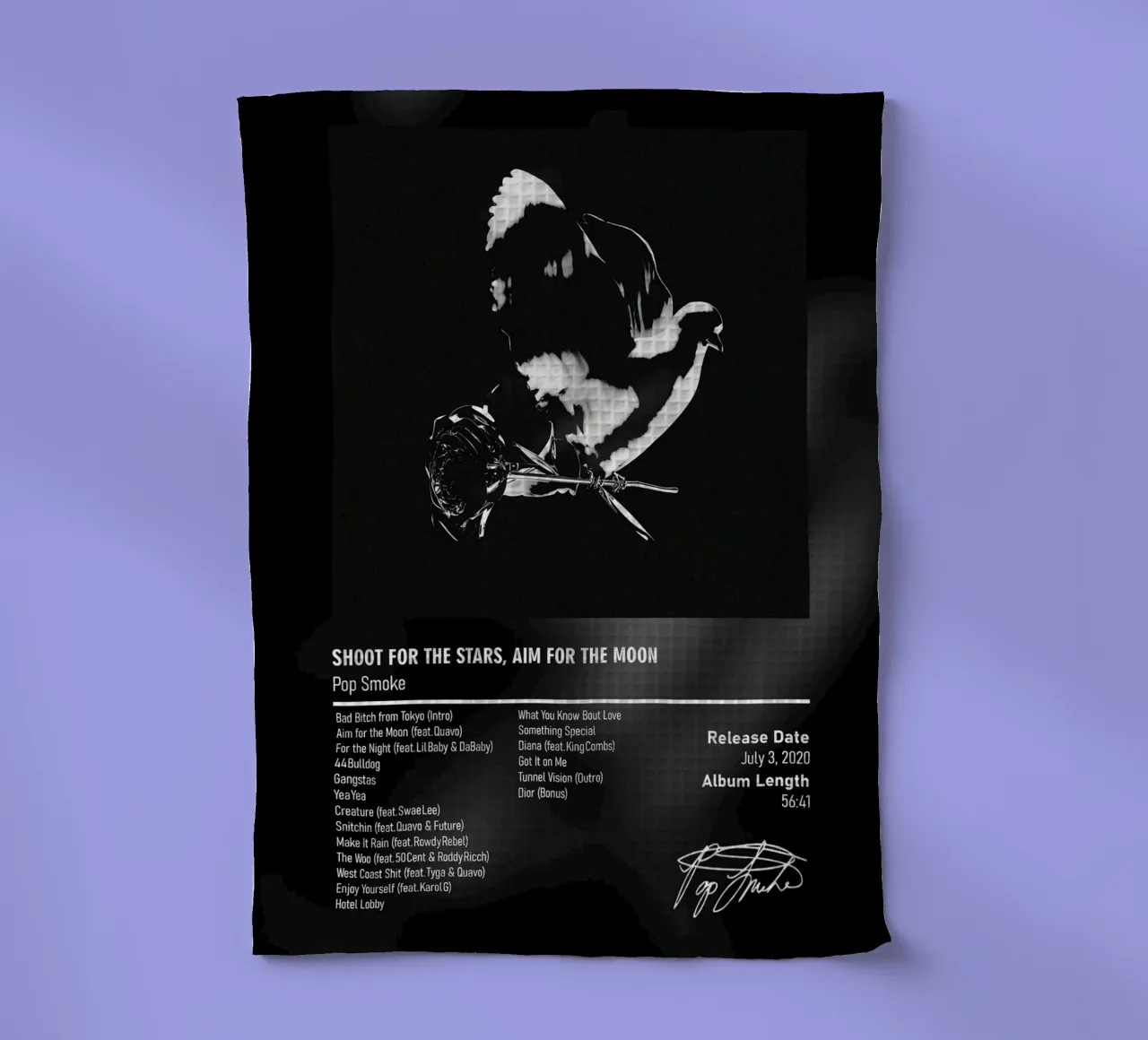 Shoot for the Stars, Aim for the Moon (2020) Pop Smoke canovaccio da cucina da DGUnder