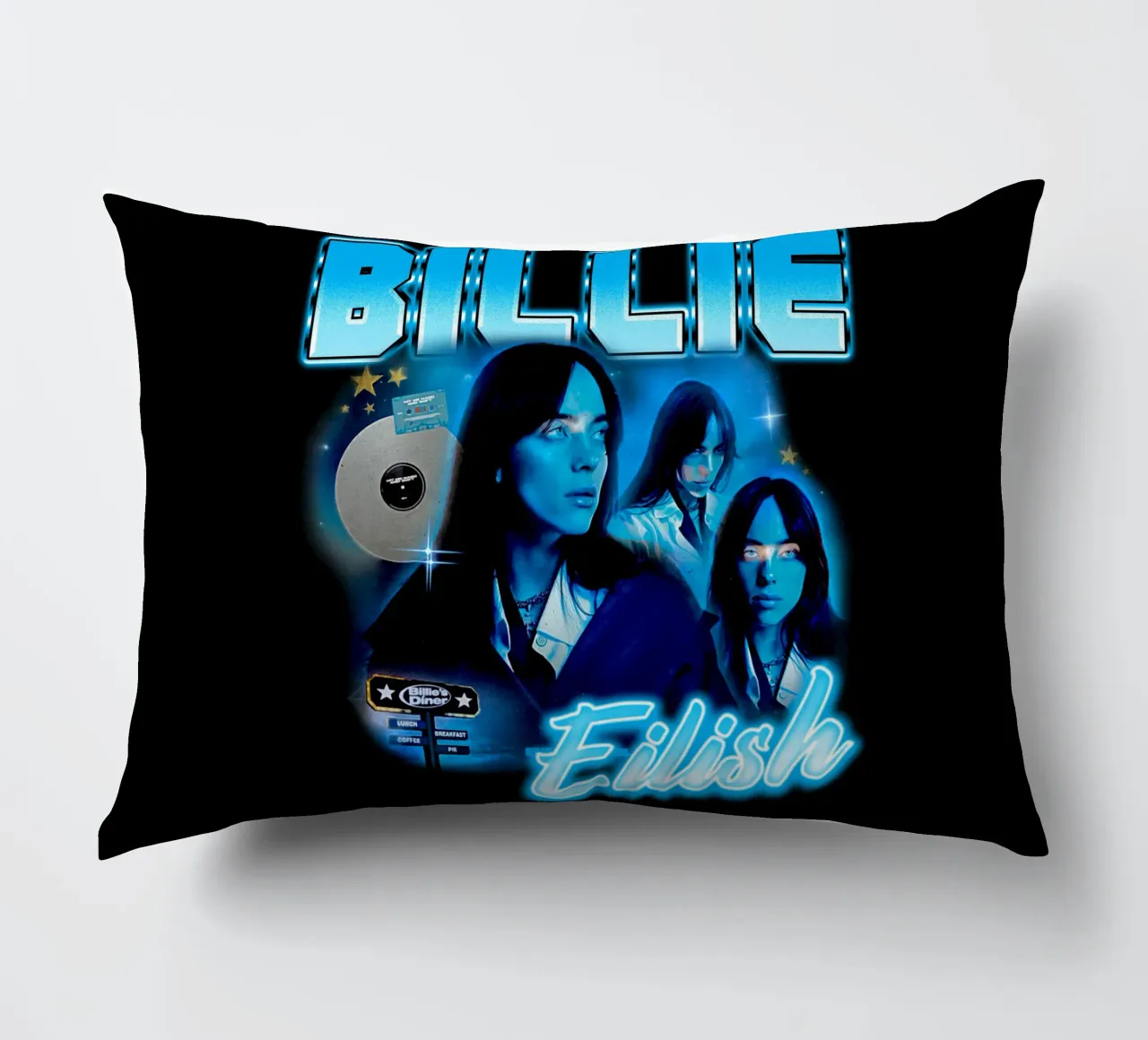 Vintage Bootleg V4 Billie Eilish cuscino da https://www.juniqe.com/uk/shop/Henndraws