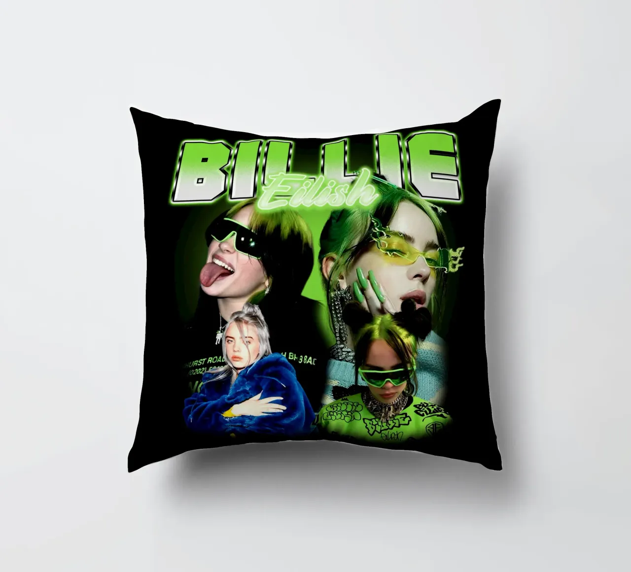 Vintage Bootleg V5 Billie Eilish cuscino da https://www.juniqe.com/uk/shop/Henndraws