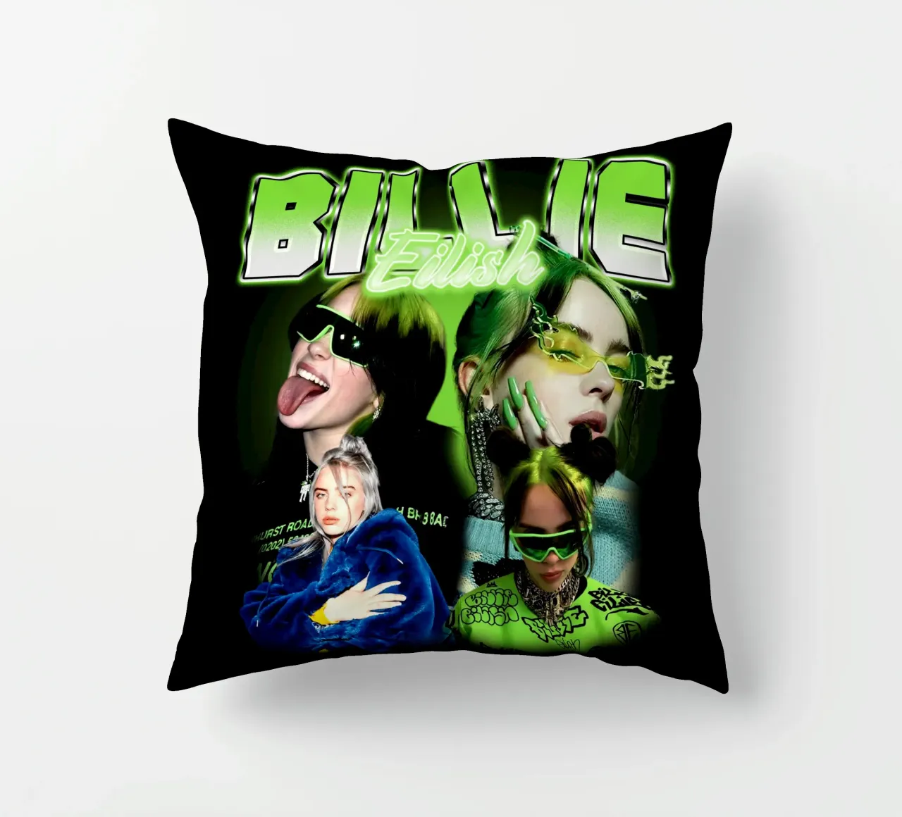 Vintage Bootleg V5 Billie Eilish cuscino da https://www.juniqe.com/uk/shop/Henndraws
