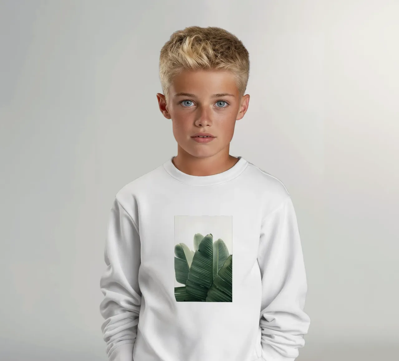 Foglie di banano felpa bambino da Daron