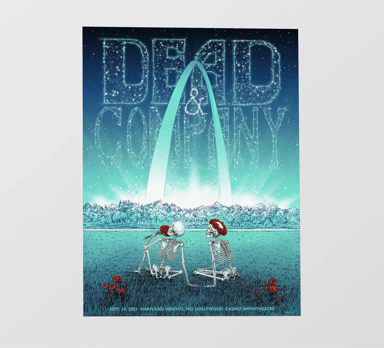 dead and company st louis 2021 pellicola backlit da martina