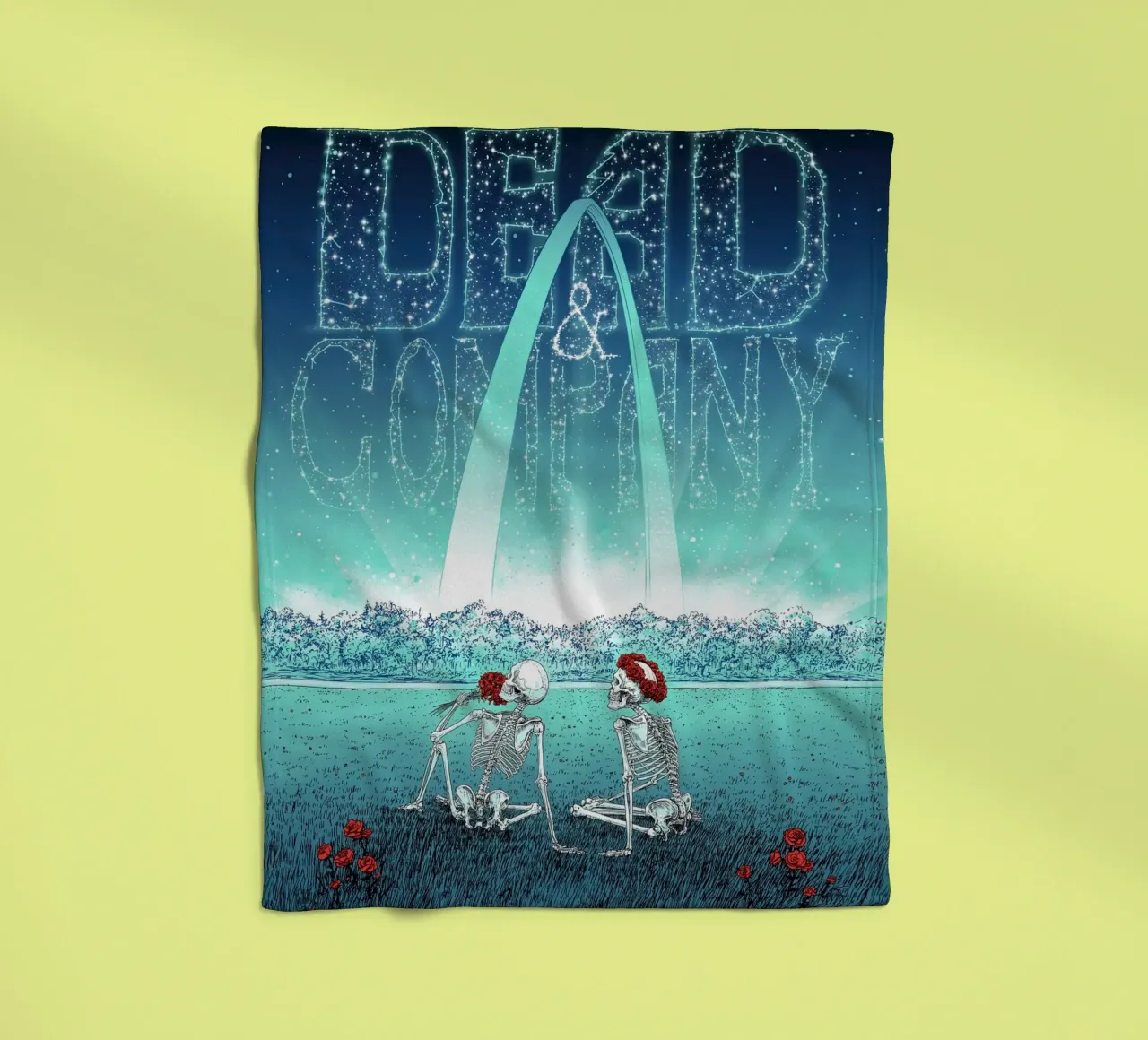 dead and company st louis 2021 coperta in pile da martina