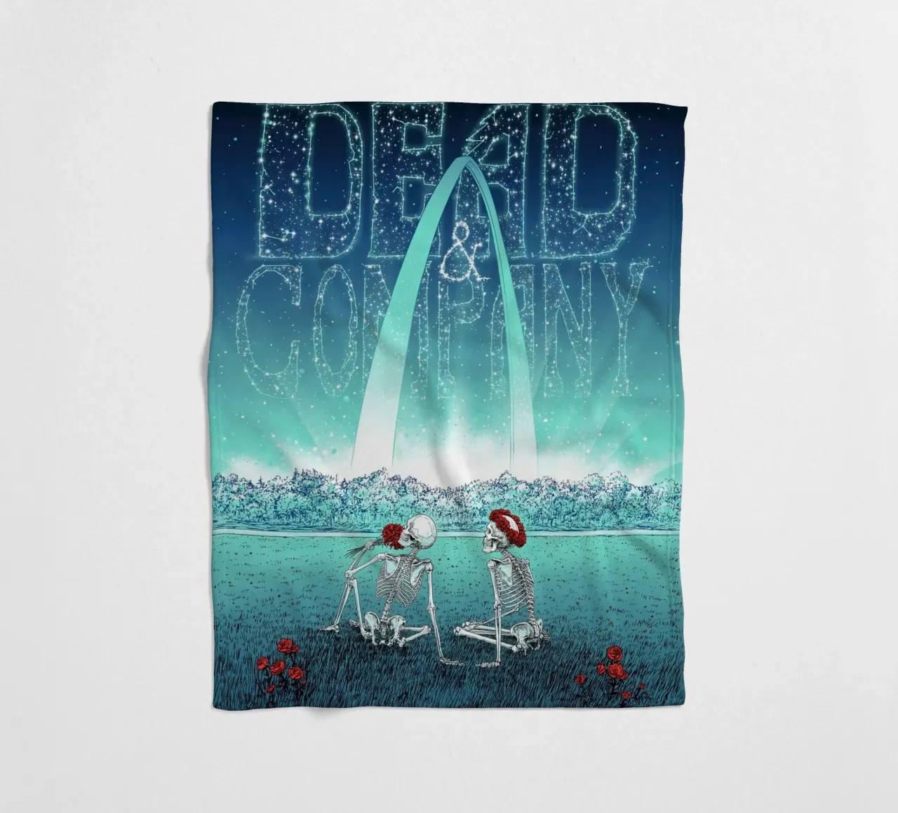 dead and company st louis 2021 coperta in pile da martina
