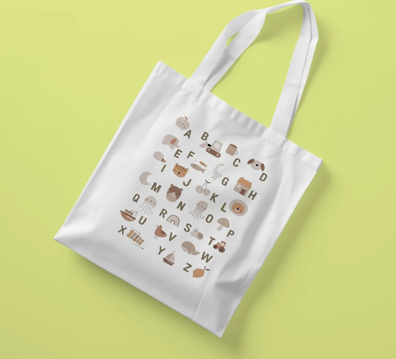 Simple Letters borsa in juta da Kartenliebe