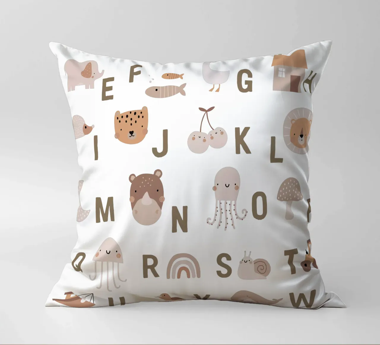 Simple Letters decorative cushion by Kartenliebe