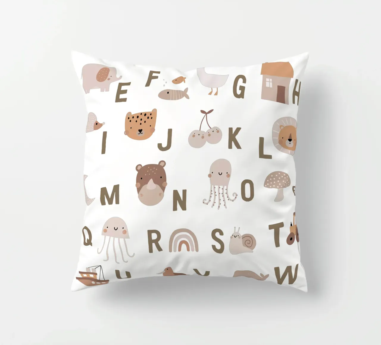 Simple Letters decorative cushion by Kartenliebe