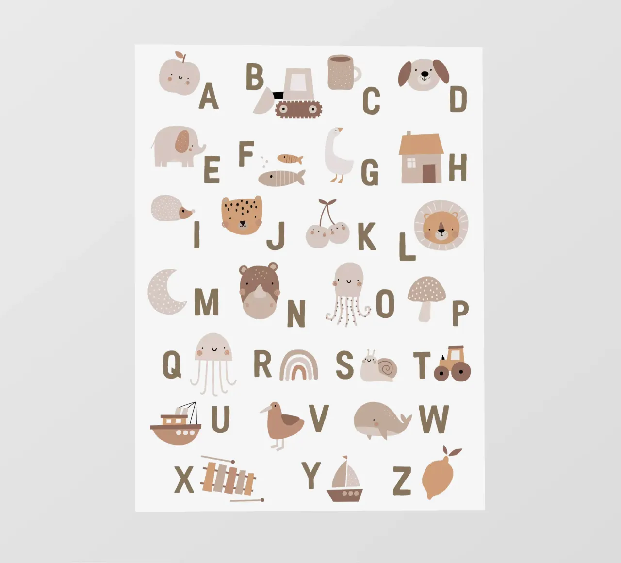 Simple Letters telo in pvc da Kartenliebe