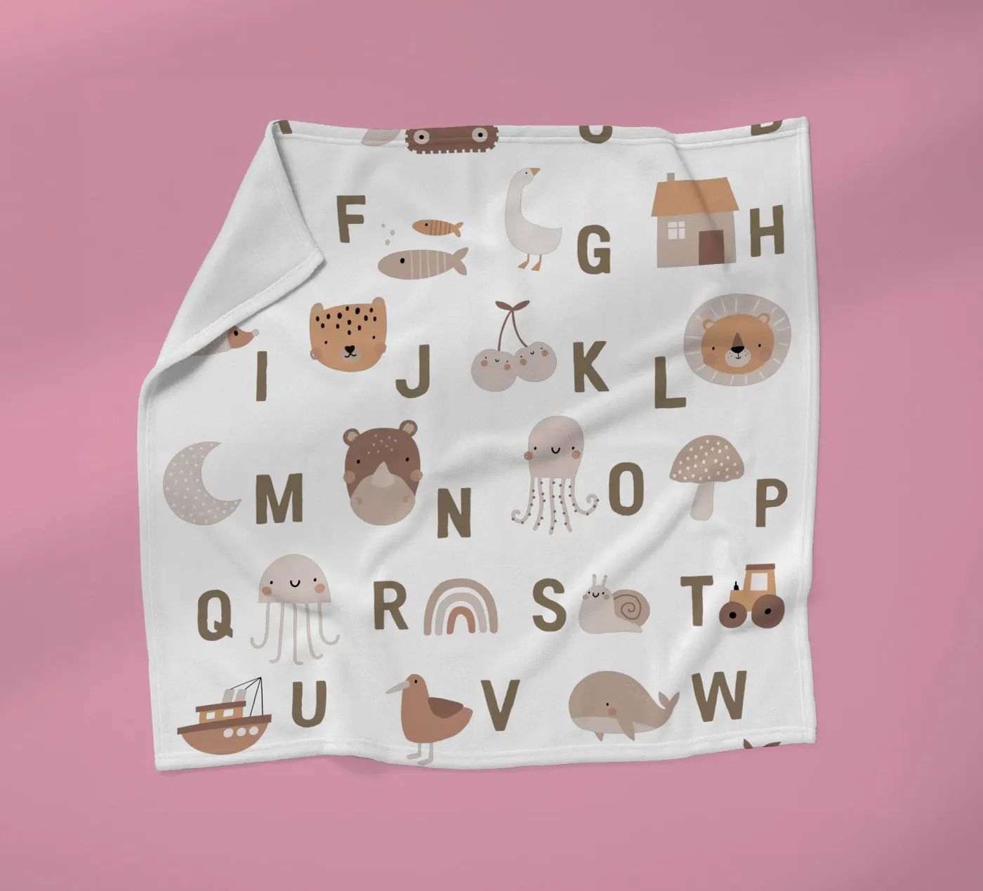 Simple Letters fleecedeken van Kartenliebe