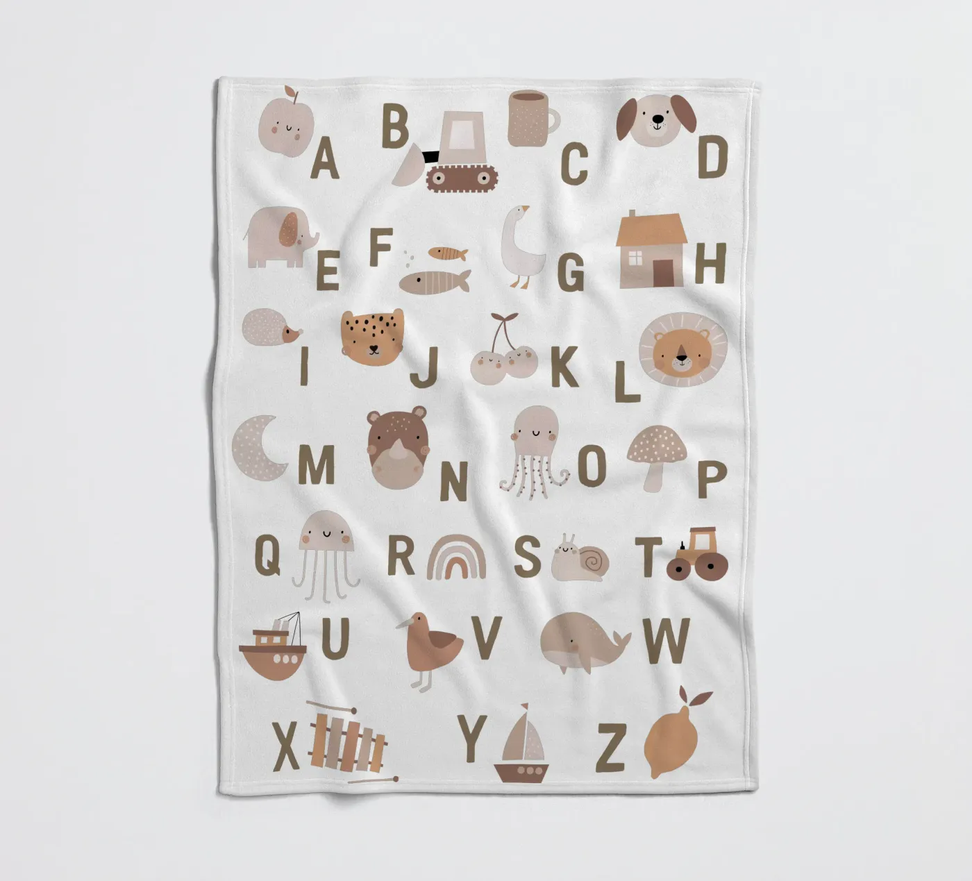 Simple Letters fleecedeken van Kartenliebe