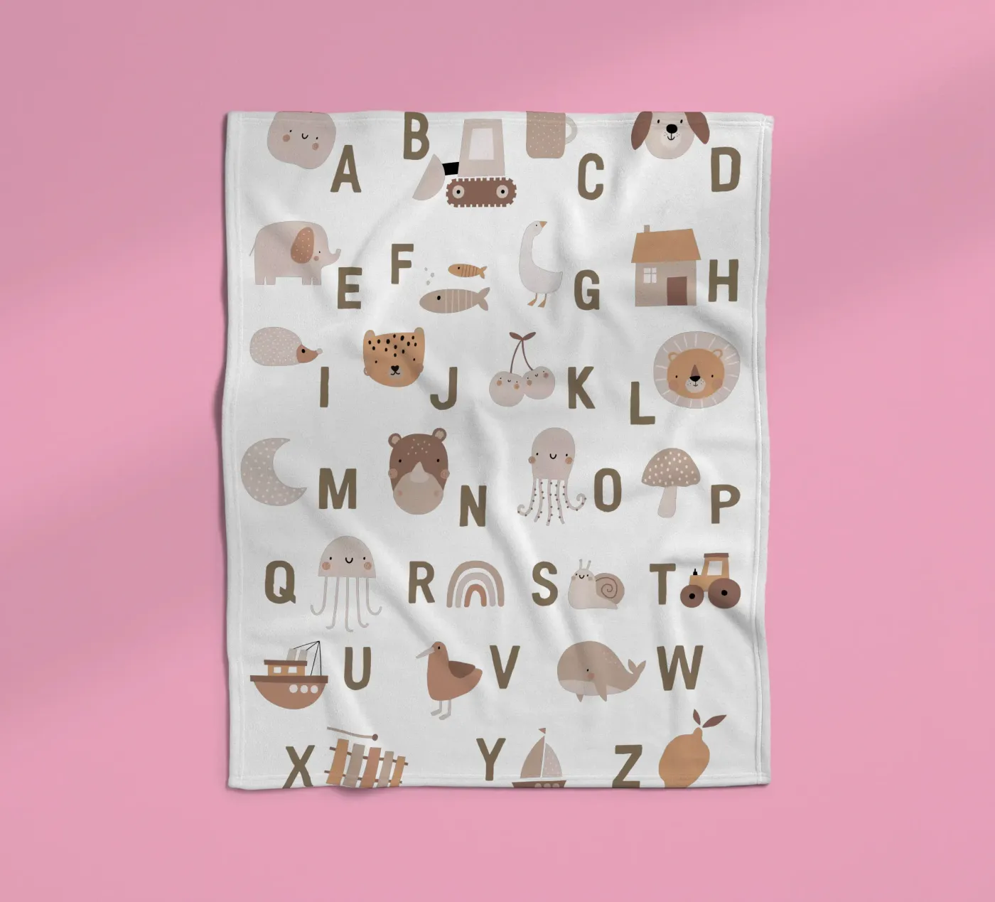 Simple Letters fleecedeken van Kartenliebe