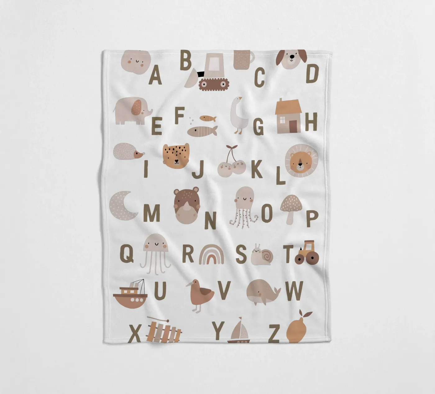 Simple Letters fleecedeken van Kartenliebe