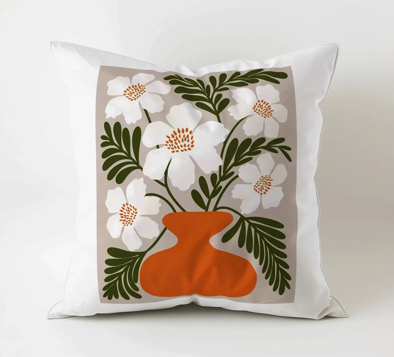 Fiori bianchi cuscino da Daron
