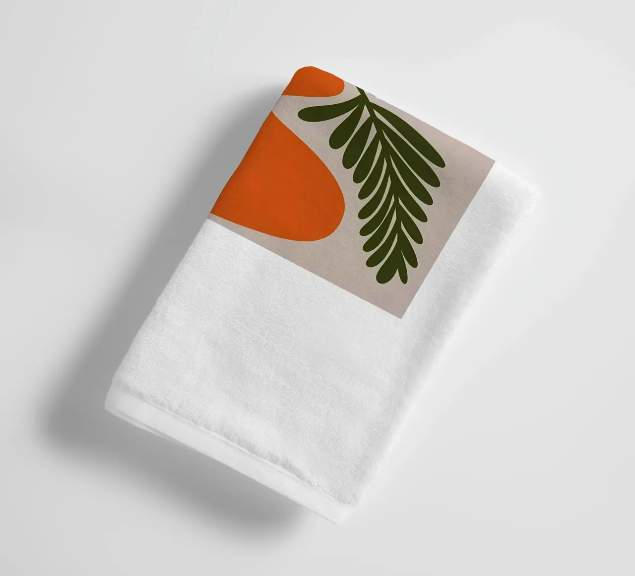 Fiori bianchi asciugamano da bagno da Daron
