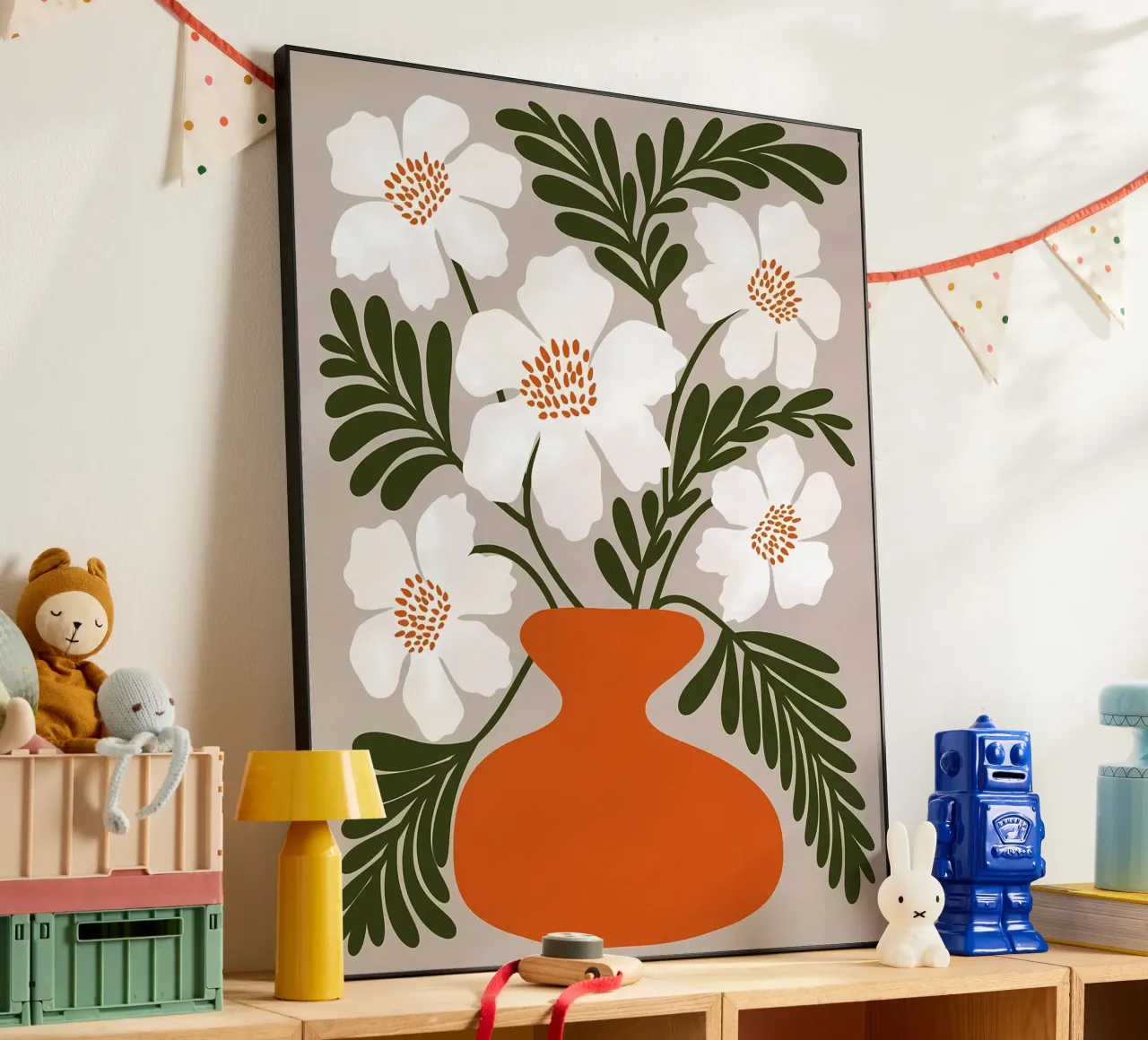 Fiori bianchi alluminio dibond da Daron
