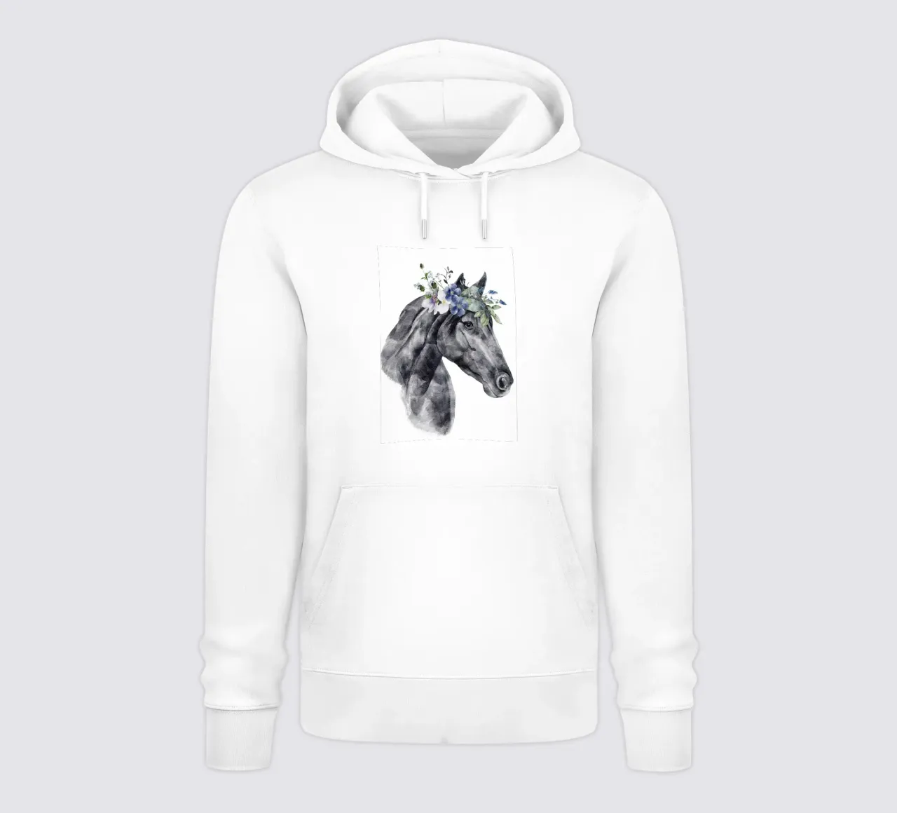 Safari Nursery Print Caballo con flores sudadera con capucha de sharemantes
