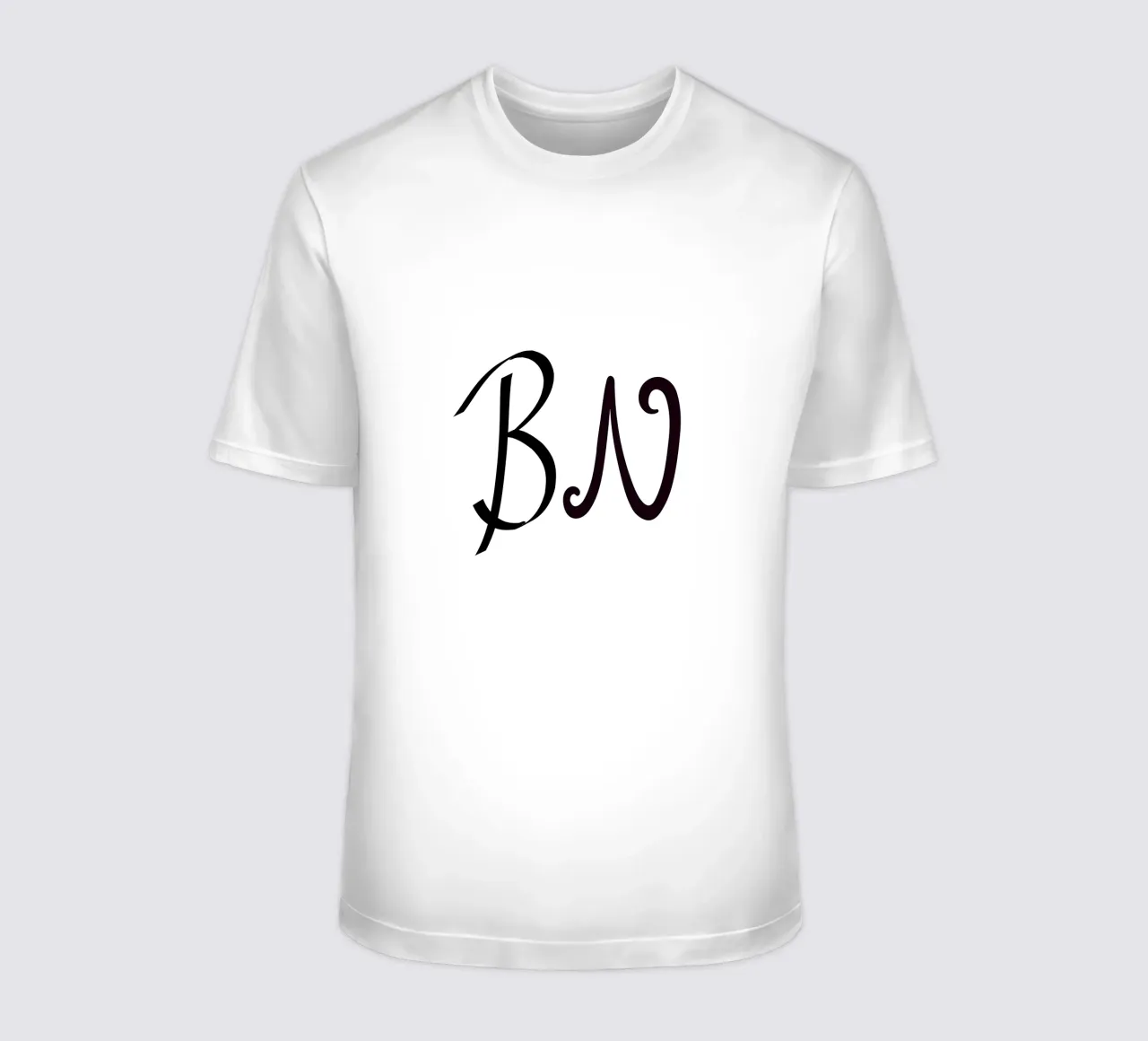 Poster con iniziali B N | Amore minimalista Deco t-shirt da StrindesignStudio