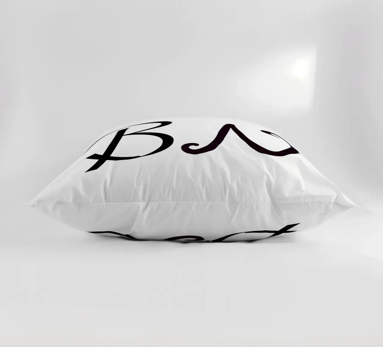 Poster con iniziali B N | Amore minimalista Deco cuscino da StrindesignStudio