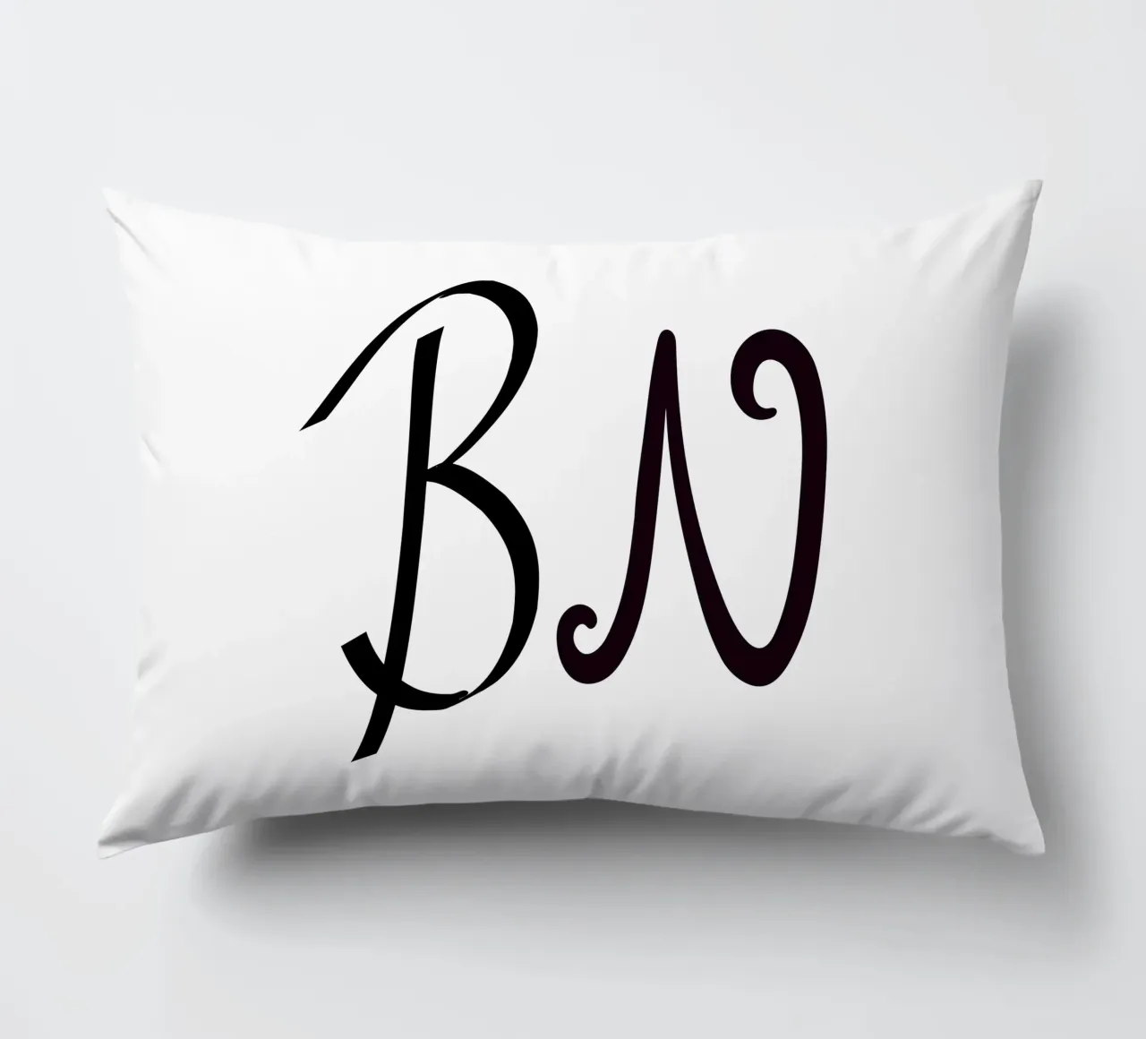 Poster con iniziali B N | Amore minimalista Deco cuscino da StrindesignStudio