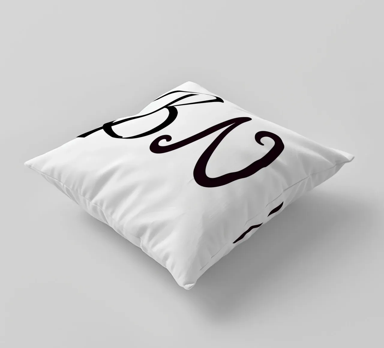 Poster con iniziali B N | Amore minimalista Deco cuscino da StrindesignStudio