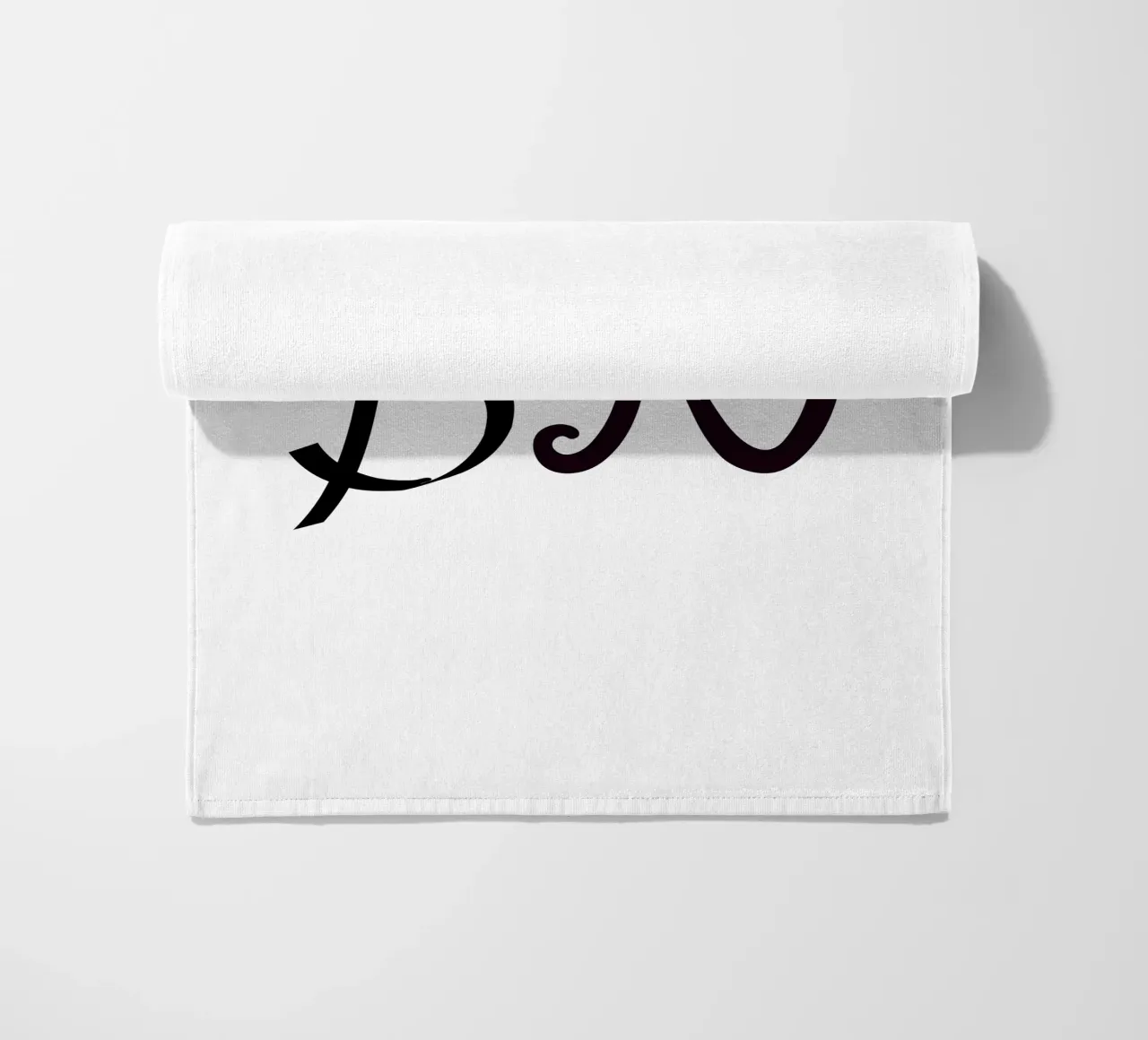 Poster con iniziali B N | Amore minimalista Deco telo mare da StrindesignStudio