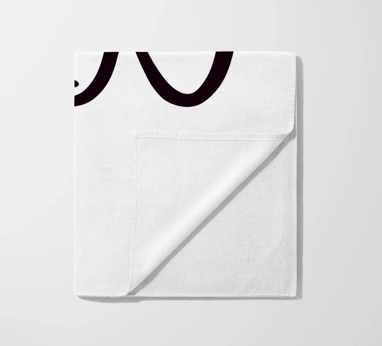 Poster con iniziali B N | Amore minimalista Deco telo mare da StrindesignStudio