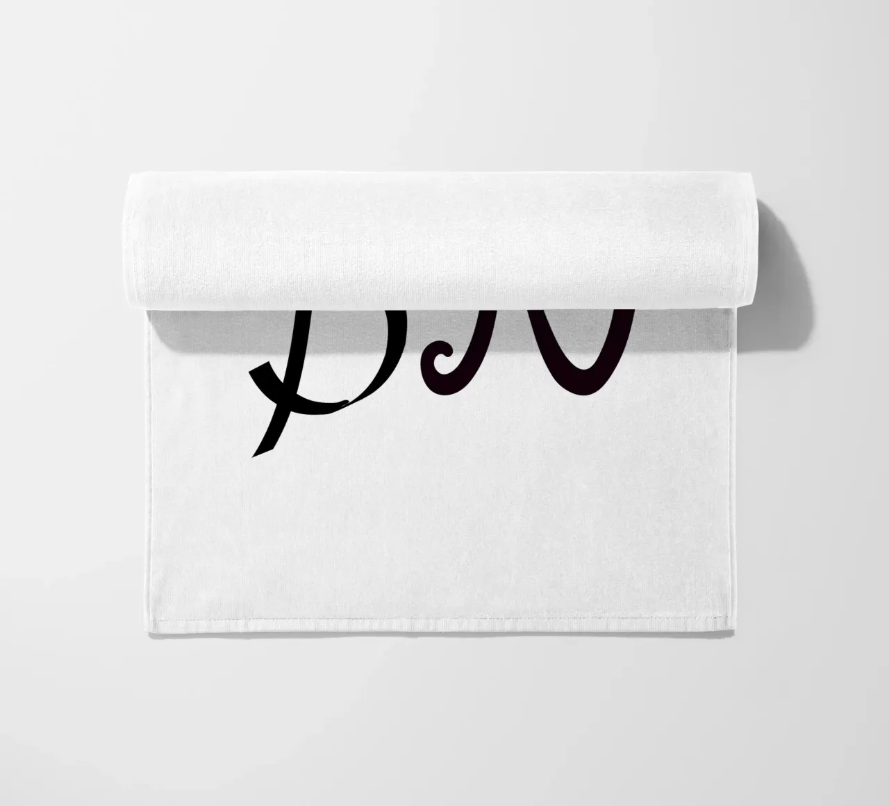 Poster con iniziali B N | Amore minimalista Deco telo mare da StrindesignStudio