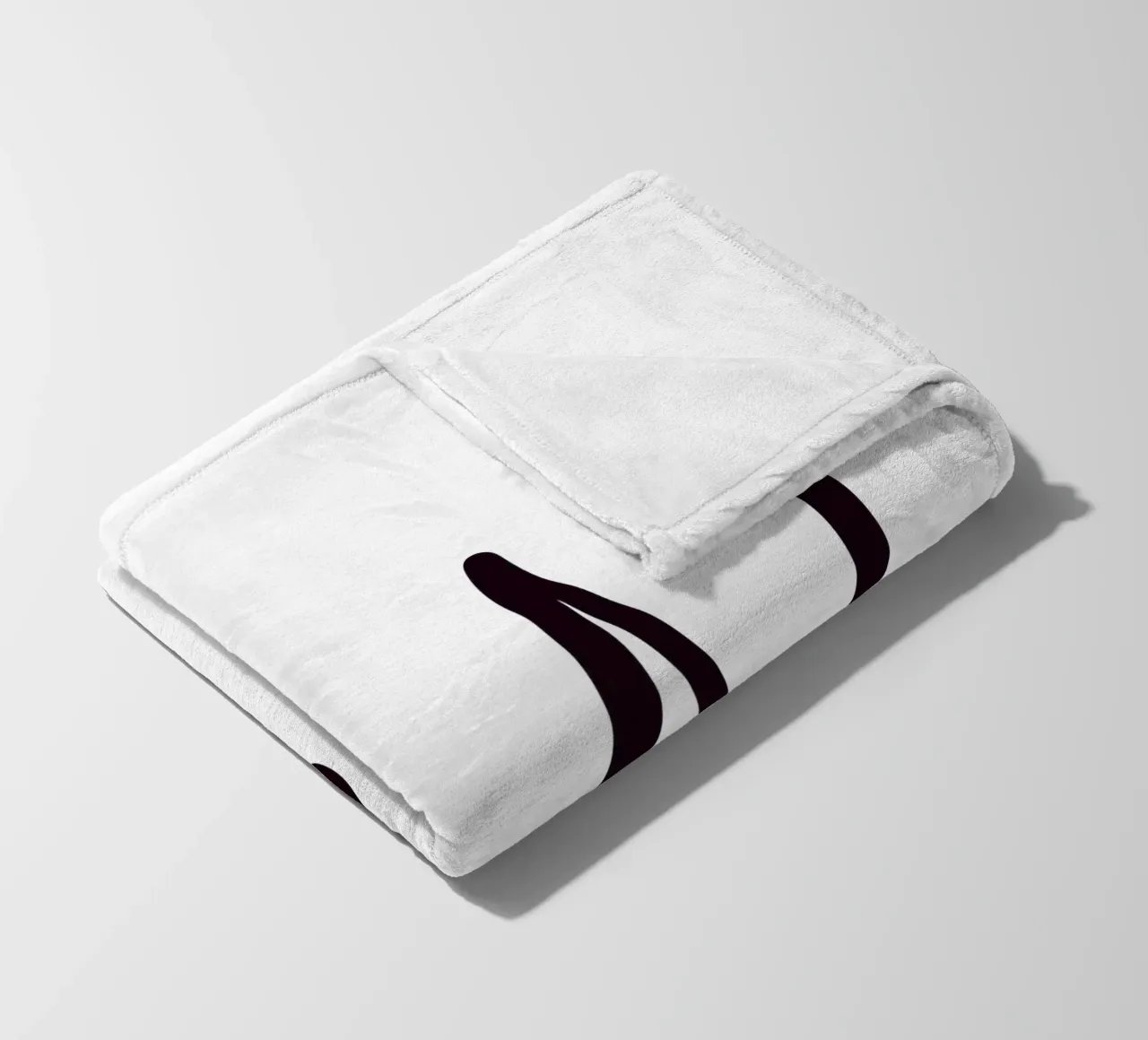 Poster con iniziali B N | Amore minimalista Deco coperta in pile da StrindesignStudio